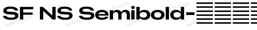 SF NS Semibold字体转换